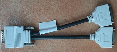 LFH (DMS59) Adapterkabel  (59pin) auf  2x DVI  24+5-pin, Splitter Cable 