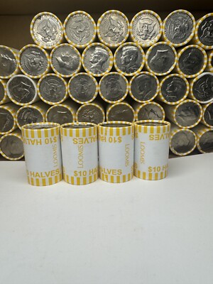 2023 D Kennedy Half Dollar BU Roll - Uncirculated Bank Wrapped Rolls- OBW
