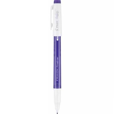 Pilot Marker Pen Frixion Fineliner 0.6 mm Fine Point Purple Ink Erasable 12168