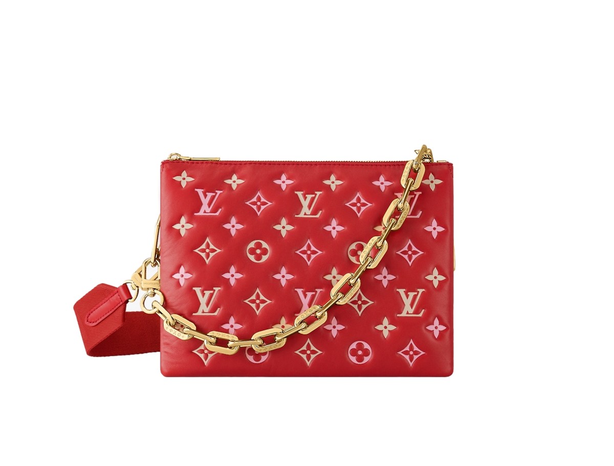 NIB Louis Vuitton Coussin PM Coquelicot Red M22397 💯% Authentic