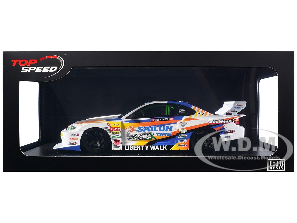 NISSAN LB-SUPER SILHOUETTE S15 #555 FORMULA DRIFT JAPAN 1/18 BY