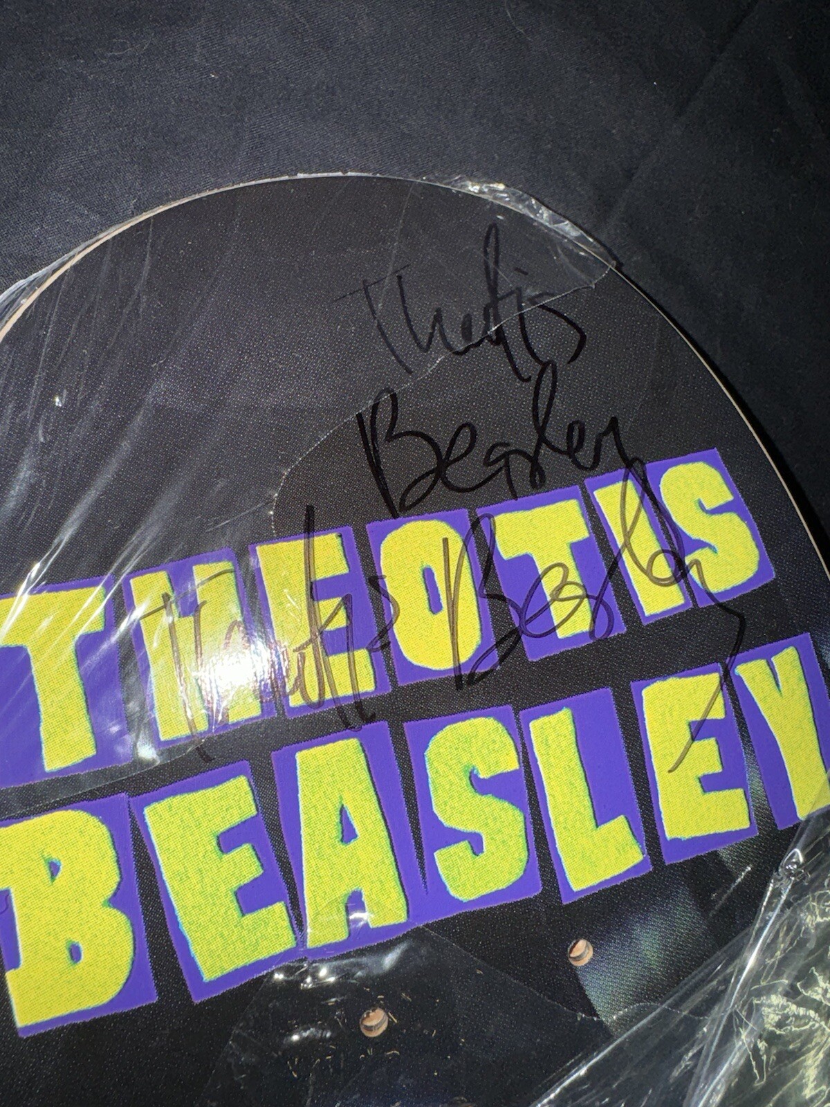 RARE SIGNED Theotis Beasley Andrew Reynolds Muppet Baker Skateboard ...