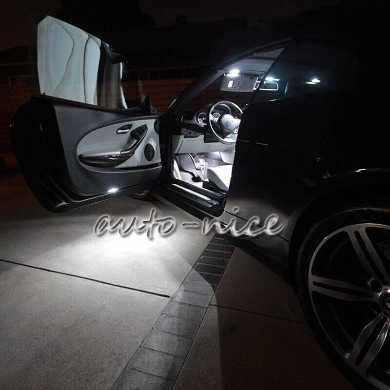 Kit de paquete de 10 bombillas blancas brillantes para Subaru Baja 2003-2006 LED interior Foto 4 de 4