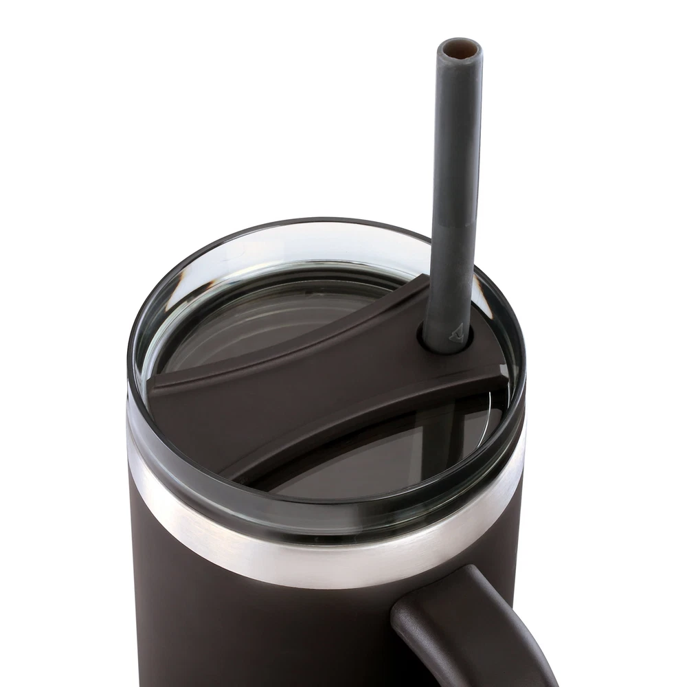 Tumbler Vacuum Insulated Stainless Steel Tumbler with Handle Black 40 Oz