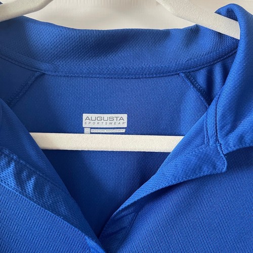 Augusta Sportswear Ladies Royal Blue Moisture Management Polo Top Size XL E5 - Picture 5 of 13