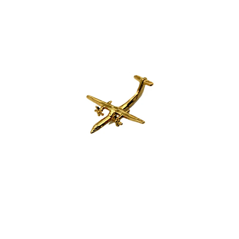 ATR 72 Aerospatiale Pin 3D gold airplane pilot flight attendant