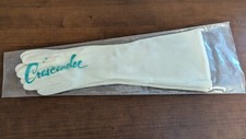 Vintage CRESCENDOE Ivory  Wonder Fabric  13.5'' Gloves size 6.5 /Original Pkg