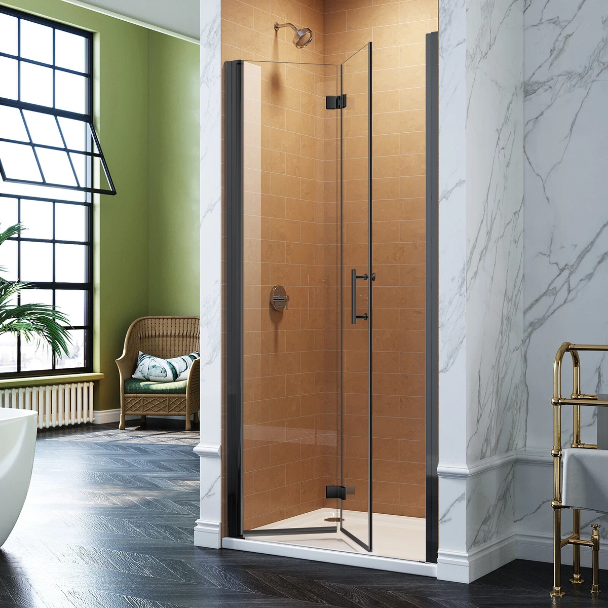 Single sale shower door