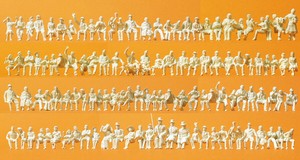Preiser 16328 Seated Persons 120 Unpainted Figures, H0 | eBay