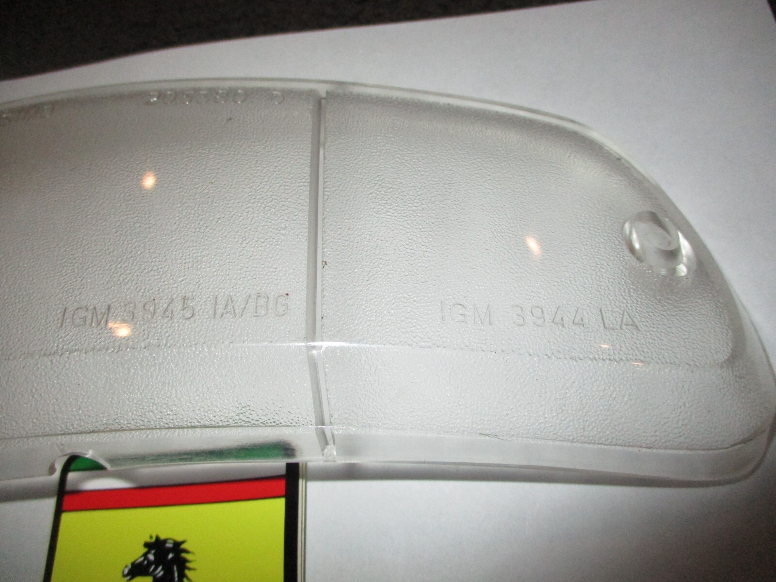 Ferrari 275 330 Front_Clear_Turn Signal Lens_Right_DX_Altissimo_Factory_NEW_OEM