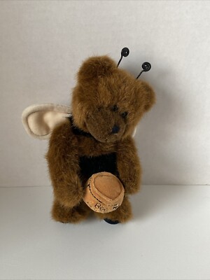 Boyd s Bears Bee Happy Plush Movable Legs Honey Pot Wings Vintage 8in Brown