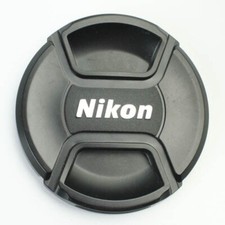 Nikon - LC-72 - 72mm - Snap-On Black/Silver Plastic - Front Lens Cap