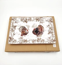Williams Sonoma Plymouth Turkey 10 Year Anniversary Rectangular Platter NEW
