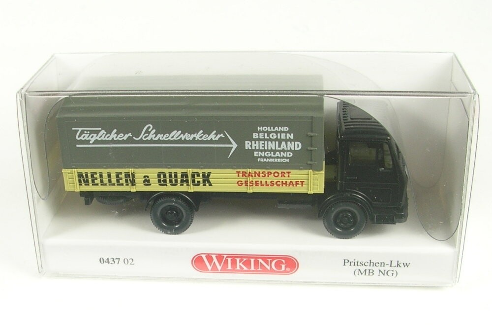 Mercedes-Benz NG flatbed truck Nellen & Quack 1973-1980 - 1:87 Wiking