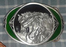 Vintage Siskiyou Belt Buckles - Horse Themed