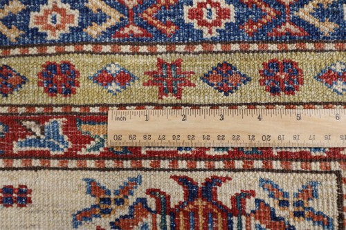 9x12 ft Kazak Red Area Rug Afghan Hand Knotted Wool Rug Dining Room Rug - Picture 14 of 14