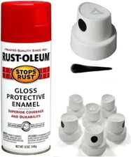 5 Spray NOZZLES for Rust-Oleum Stops Rust Spray Paint - NO CAN