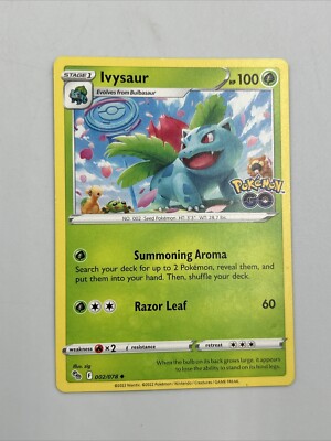 Pokémon TCG Ivysaur Pokemon GO 002/078 Uncommon | eBay