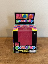 PINK-Nee Doh Gumdrop Textured Sensory Toy Super Solid Squish 2.25" New In Box