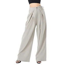 Women Wide Leg Pants High Waist Loose Palazzo Trousers Casual Work Office Pants