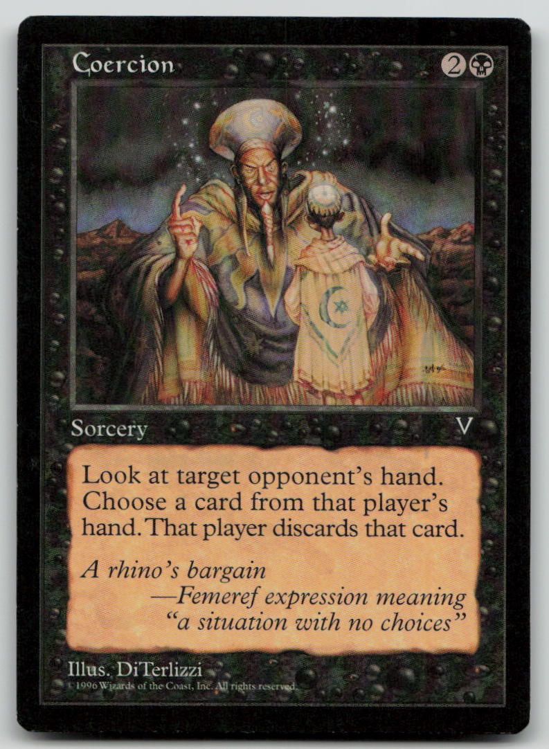 Coercion [Visions - 54] Moderately Played Common Magic