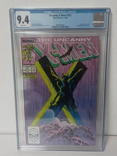 UNCANNY X-MEN #251 (Marvel Comics, 1989) CGC Graded 9.4  ~ WHITE Pages