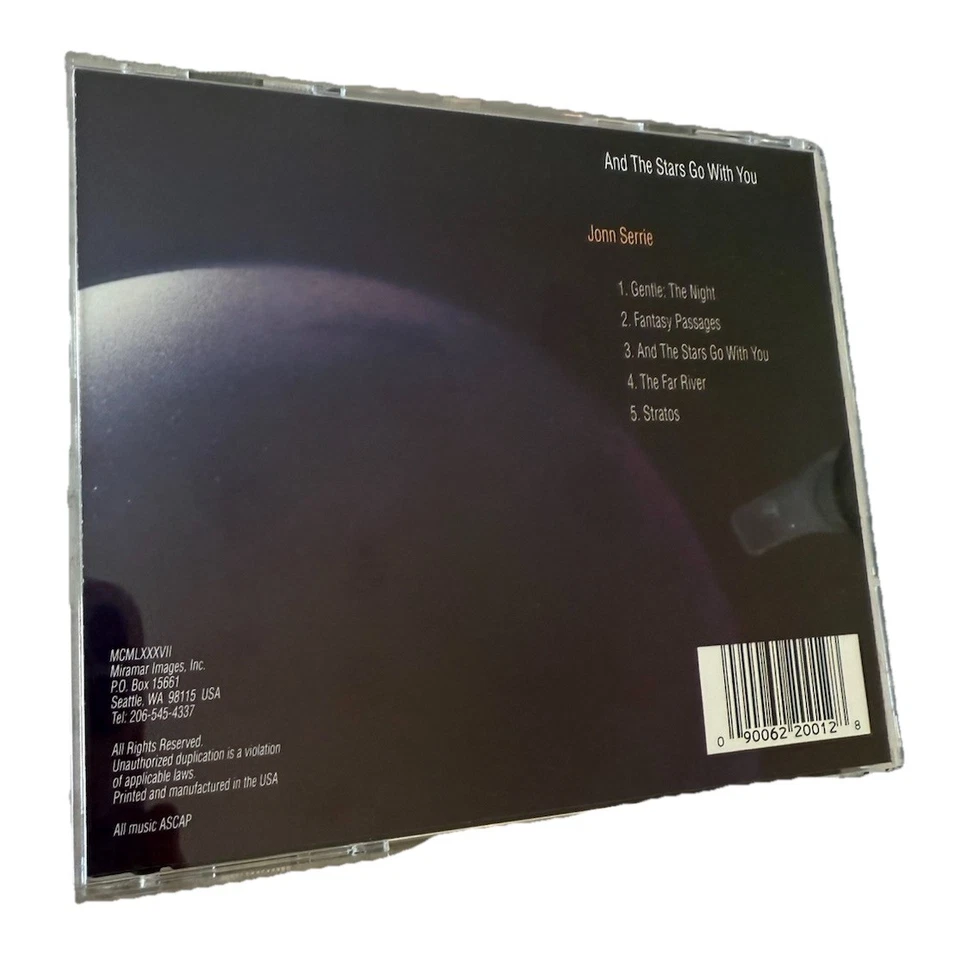 And The Stars Go With You By Jonn Serrie (CD, 1988, Miramar) F3 - Image 2 of 4