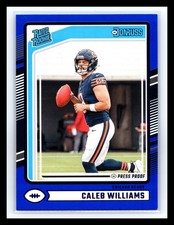 💥 2024 Donruss Caleb Williams Press Proof Blue Rated Rookie RC #327 Bears