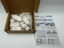 Hibbent Toilet Seat Bumper Replacement Kit White Mixed Shapes Adhesive Set New