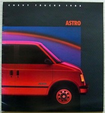 CHEVROLET Astro Van USA LF Sales Brochure For 1985 Ref 4493 Sept '84
