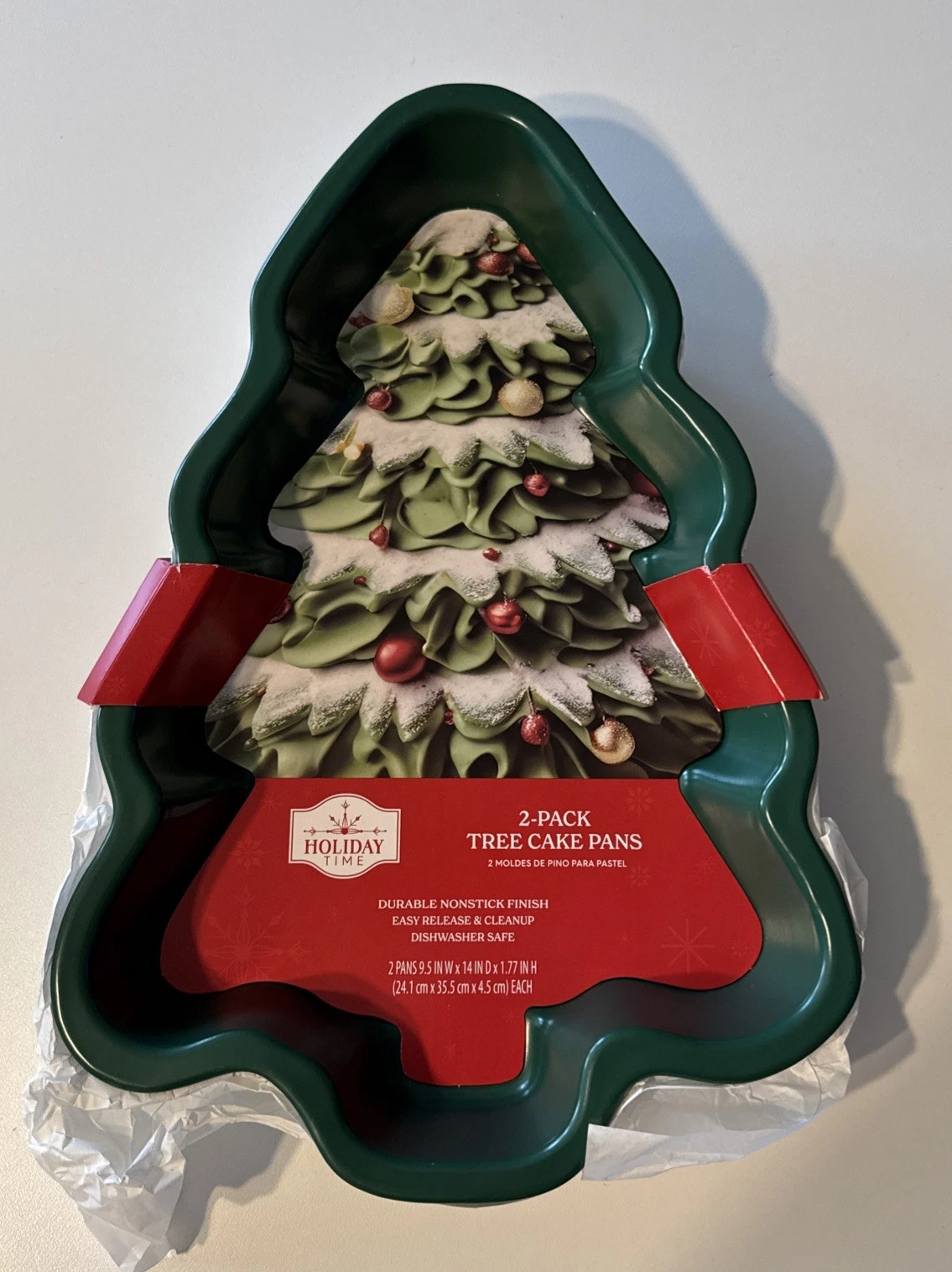 Tree Cake Pan 2 Pack By Holiday Time New