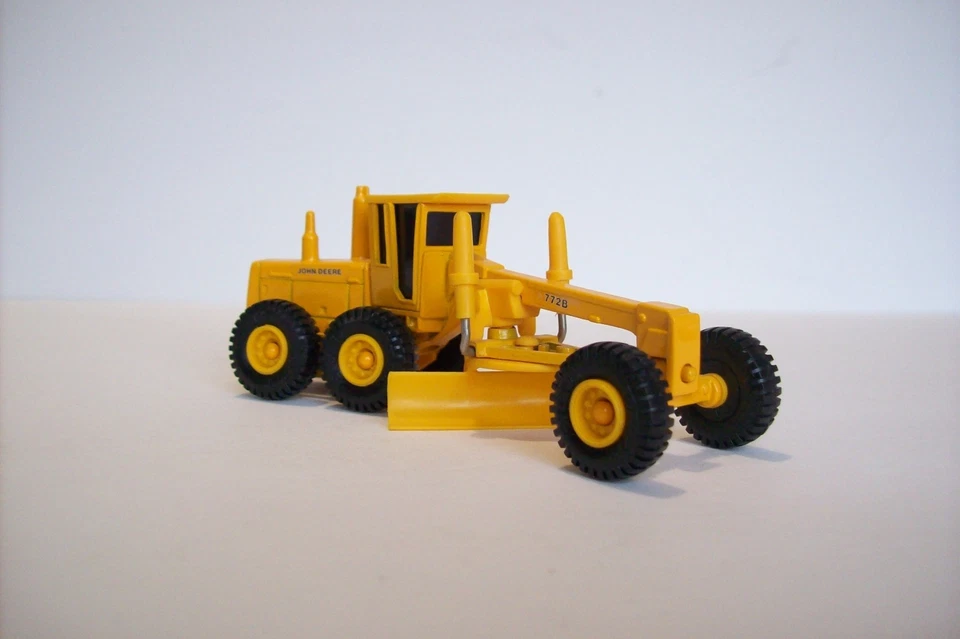 Niveladora de carretera industrial ERTL JOHN DEERE de colección, 1/64, casi nueva - ¡Como nueva, 1987! Foto 4 de 4