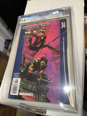 #ad Ultimate X Men #34 CGC 9.8 BRIAN MICHAEL BENDI David Finch Check Pics SuperClean $175.00