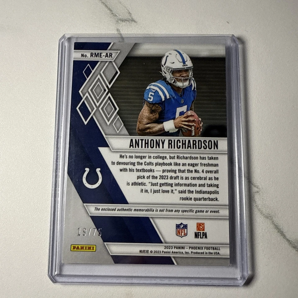 Phoenix, Anthony Richardson, Purple Patch 36/75 #RME-AR - Image 3 of 4