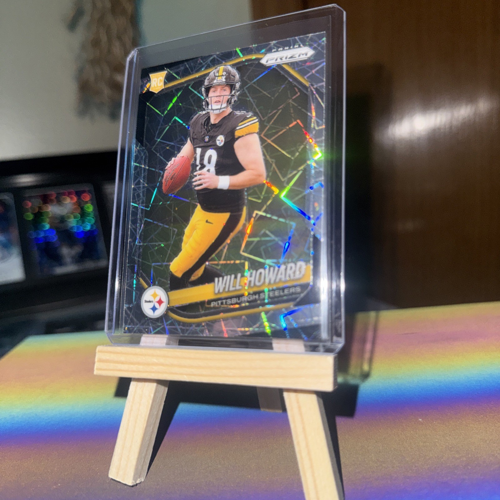 2025 Panini Prizm Will Howard Rookie Lazer Steelers RC #367