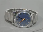 Vintage Working 1971 Timex Electric Men's Watch Blue Orange