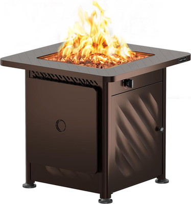 28  Outdoor Propane Fire Pit Table | 52,000 BTU Gas Fire Pit for 2-4 People with