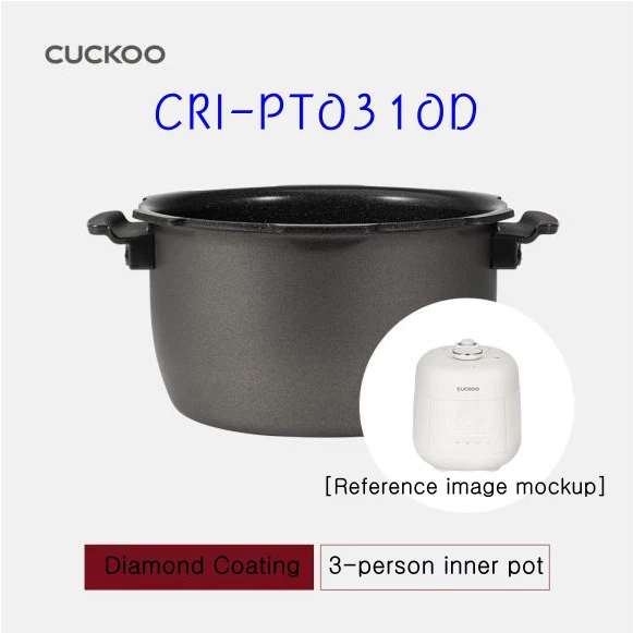 Cuckoo CRI-PT0310D 3-Cup inner pot CRP-TT0310FGW/FPP model compatible inner pot
