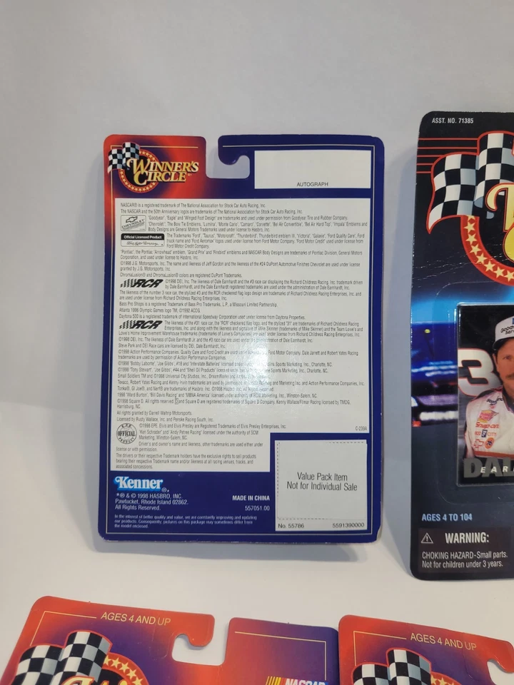 Lot Of 7 Winners Circle Dale Earnhardt Jr Sr Diecast Action Figures #8 #3 Cars - Image 3 of 4