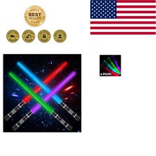 4 Pack 4 Colors Light up LED Sword, Light Swords with FX SoundMotion Sensitiv...