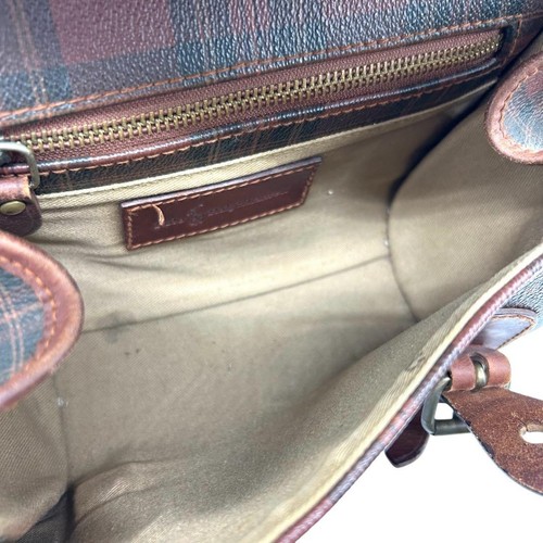 572 Polo Ralph Lauren Shoulder Bag Checked Brown Vintage Limited Edition VHTF Ra - Picture 10 of 14