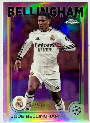 Jude Bellingham 24-25 Topps Chrome UEFA VIOLET PRISM /299 England Real Madrid