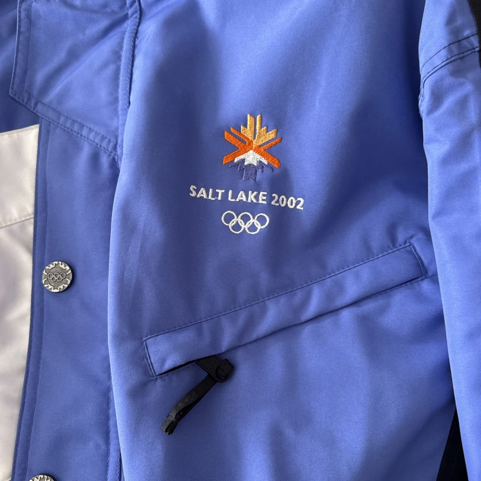 2002 Salt Lake City Olympics Hooded Jacket Snowboard Ski Coat Women’s Small - Image 3 of 4