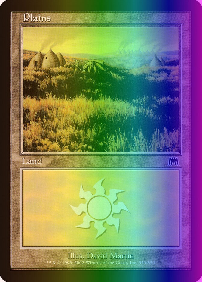 MTG Magic the Gathering Plains (333/350) Onslaught LP FOIL