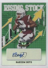 2021 Leaf Valiant Rising Stock 45/99 Rakeem Boyd #RS-RB1 Auto v9t