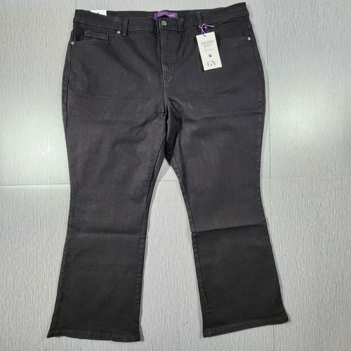 Gloria Vanderbilt Amanda Women's Plus Size 22W Short Black Boot Cut Jeans NWT