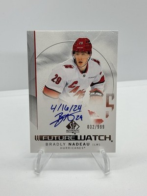 Bradly Nadeau Future Watch Autograph Inscribed /50 (RC, AU) *READ*