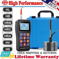 US Metal Hardness Tester Kit Leeb Hardness Test Block Digital Hardness Tester