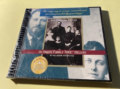 AOL s Ultimate Family Tree Deluxe Create Research Family Genealogy CD