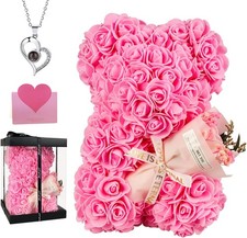 Rose Bear Gift for Mom, Mothers Day Preserved Rose Teddy Bear with Gift Box ...